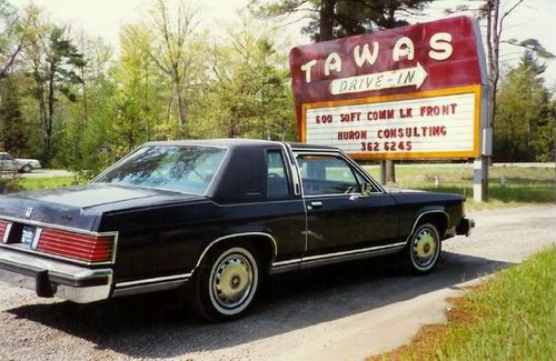Tawas Drive-In Theatre - Marquee From Jim (newer photo)